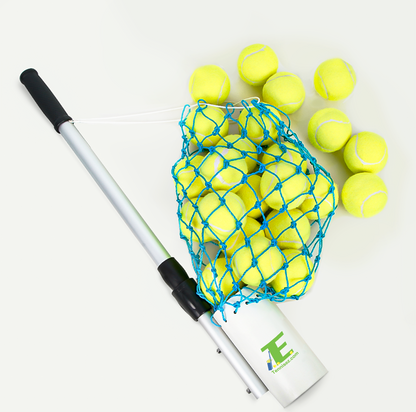 TennisEZ retractable tennis ball collector, ideal for practice sessions and training.